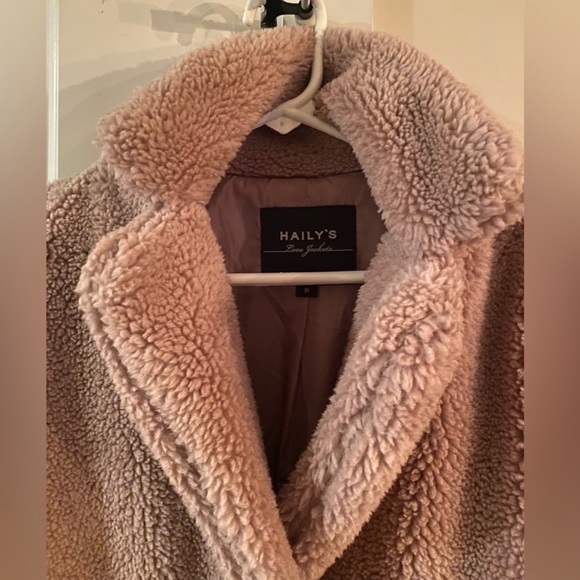 Rose pink teddy coat - Picture 2 of 5